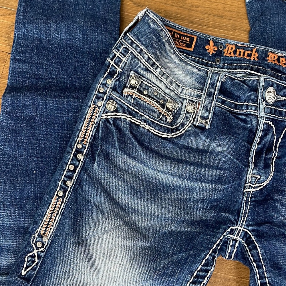 ROCK REVIVAL JEANS 26 | Celinda | NWOT | cuff and wear as capris - Picture 5 of 11